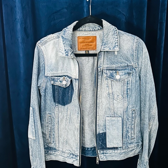 Lucky Brand Tomboy Denim Trucker Jacket - Picture 2 of 5